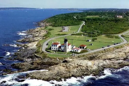 Historic Beavertail Lighthouse is ideal for hikes, picnics, biking and kite flying.